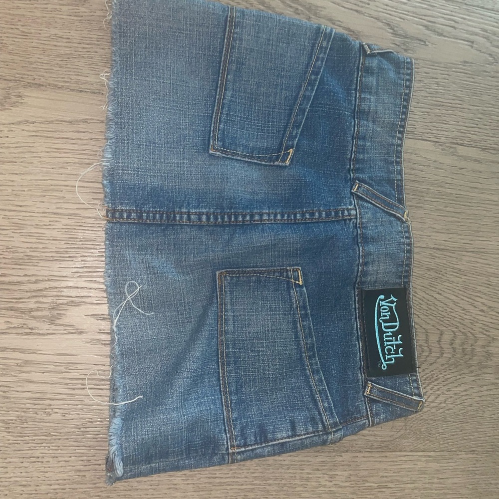 Von Dutch Blue Denim mini skirt